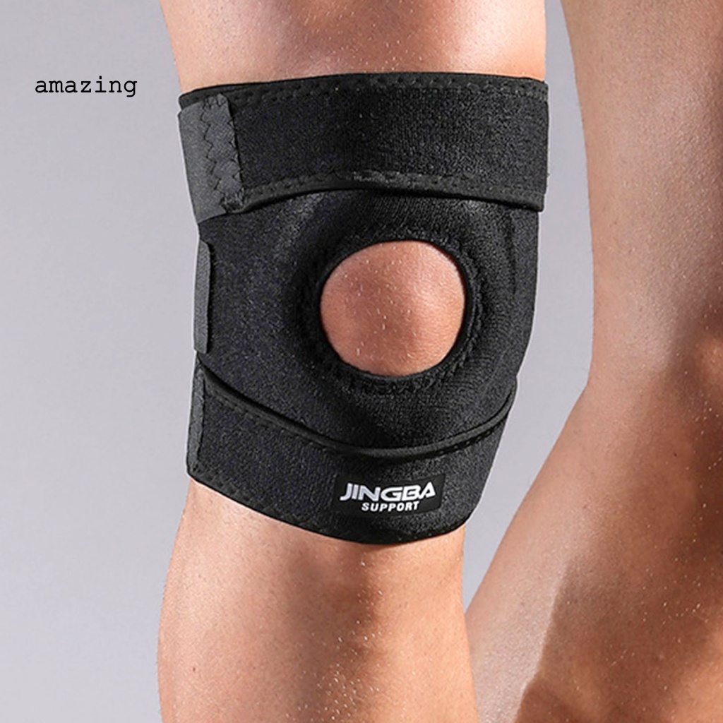 1 Đai Quấn Bảo Vệ Đầu Gối Gọn Nhẹ Màu Đen Tự Điều Chỉnh Siêu Bền Hỗ Trợ Luyện Tập Thể Hình