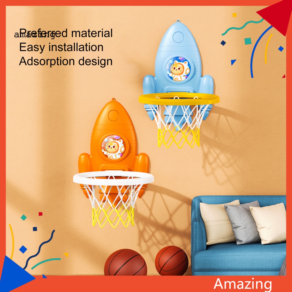 1 Bộ Đồ Chơi Bóng Rổ Chống Mài Mòn Dễ Lắp Đặt Dùng Làm Quà Tặng Sinh Nhật Cho Bé