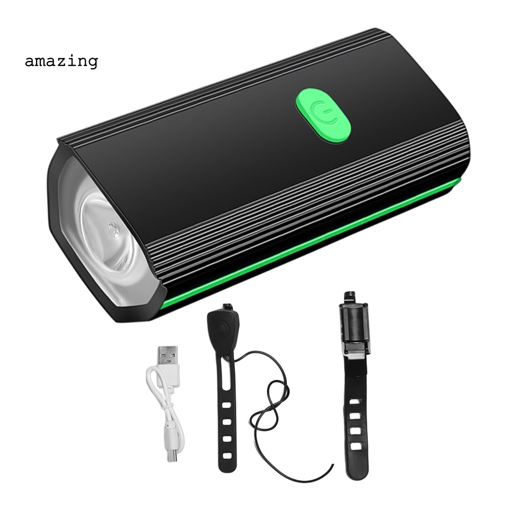 1 Bộ Đèn Pha Xe Đạp Leo Núi Sạc USB Độ Sáng Cao Tiện Dụng