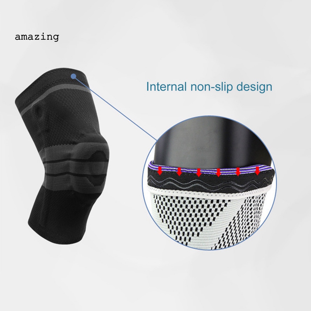 1 Miếng Đệm Bảo Vệ Đầu Gối Khi Chơi Bóng Rổ / Chạy Bộ Bằng Silicone