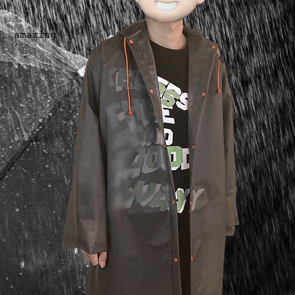 Áo Mưa Dáng Dài Bằng EVA Chống Thấm Nước Tùy Chỉnh Kèm Dây Đeo Tùy Chỉnh Tiện Dụng Mang Theo Cắm