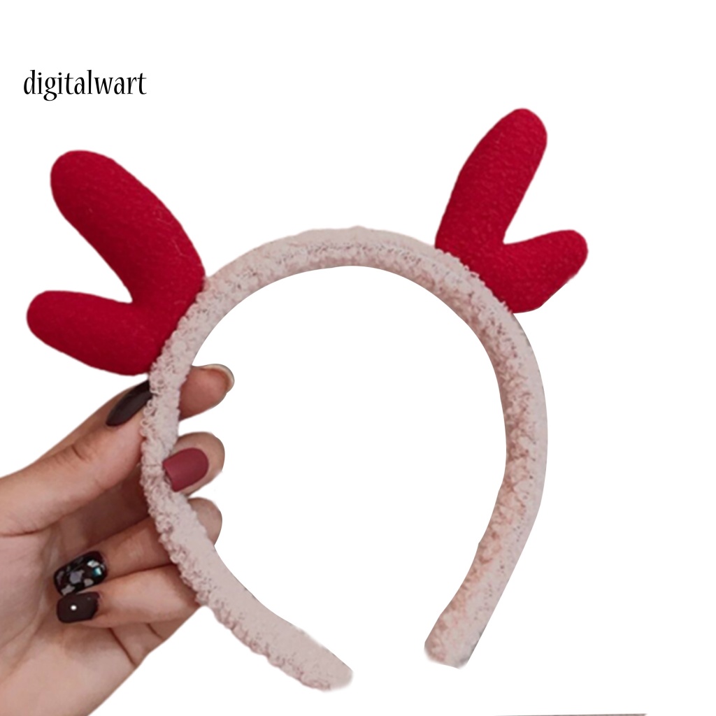 Kỹ Thuật Số| Băng Đô Cài Tóc Chống Trượt Hình Sừng Hươu Dễ Thương