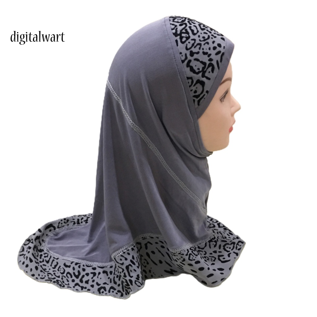 Kỹ Thuật Số| Khăn Trùm Đầu Không Dễ Biến Dạng In Họa Tiết Da Báo Dùng Hàng Ngày Cho Trẻ Em