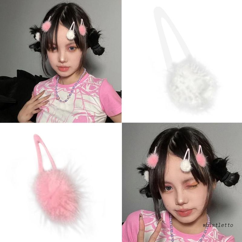 Kẹp Tóc Lông Xù Dễ Thương Dành Cho Nữ