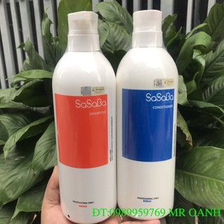 Bộ dầu gội xả hoàn hình SASABA phục hồi siêu mượt tóc 800mlx2