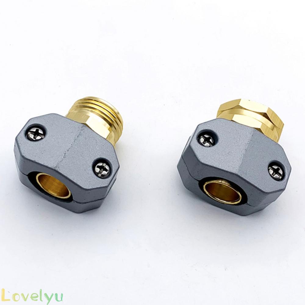 ⭐2023 ⭐Connector Aluminum Alloy Coupler End Clamp Garden Hose Male + Female Mender