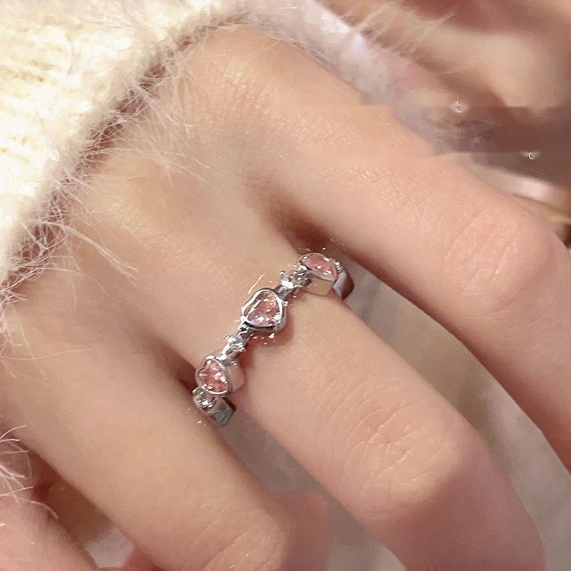 Nhẫn Hình Trái Tim Phong Cách Hàn Quốc Thời Trang Cho Nữ