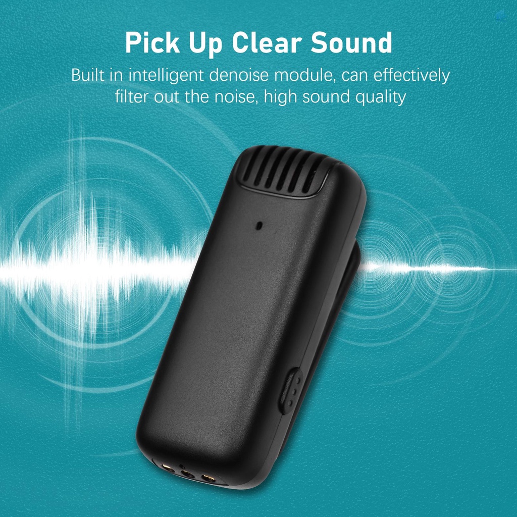 Hệ Thống Micro Không Dây One-Trigger-One Nhỏ Gọn Với 1 Đầu Nhận &amp; 1 Micro 20M Tích Hợp Pin Tích Hợp Sạc Type-C Và Hộp Sạc