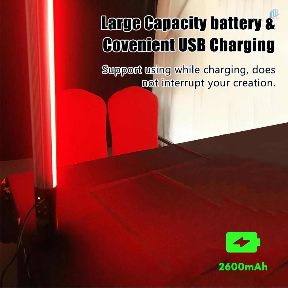 Gậy Đèn LED TC-209RGB RGB Hai Màu Chịu Nhiệt Độ 2500K-9900K CRI 95 6 Chế Độ Sáng Tiện Dụng