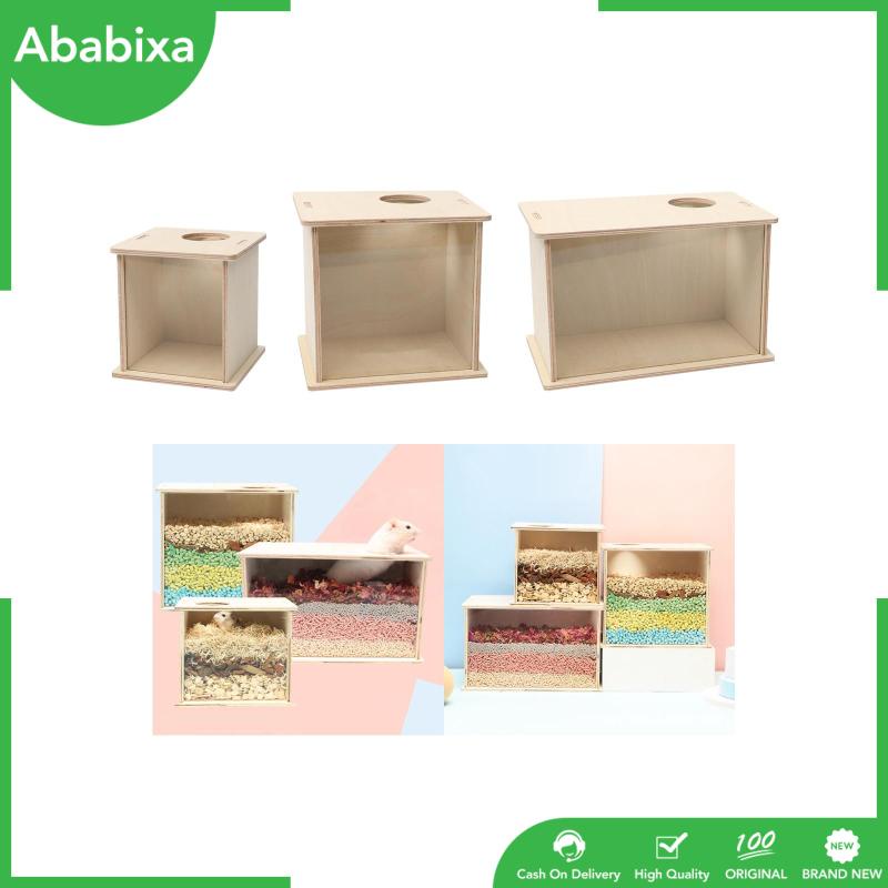 Bồn Tắm Cho Chuột Hamster [Ababixa] Hộp Đựng Cát Bằng Acrylic Trong Suốt
