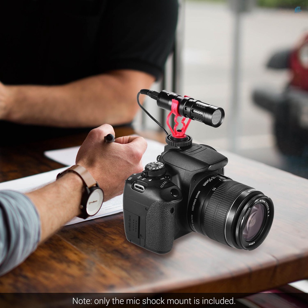 Bộ 2 Giá Đỡ Micro Thông Dụng Bằng Nhựa ABS Cho Shotgun Microphone Màu Đen Và Đỏ