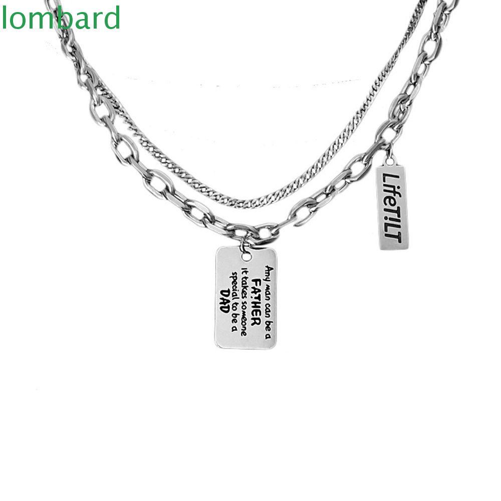 Vòng Cổ Dây Xích Dày Mặt Hình Học Độc Đáo Phong Cách Hip hop Hàn Quốc Cho Nam Và Nữ