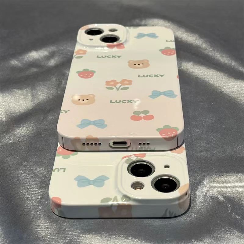 Phù Hợp Ốp Điện Thoại Họa Tiết Trái Dâu Nhỏ Xinh Cho Iphone 11pro xsmax14pro 1212iPhone13 JL8Q