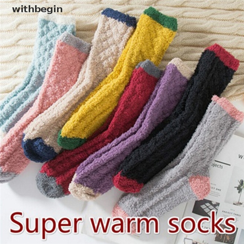 Vớ Ngủ Vải Cashmere Mềm Mịn Ấm Áp Thời Trang Mùa Đông Cho Nữ