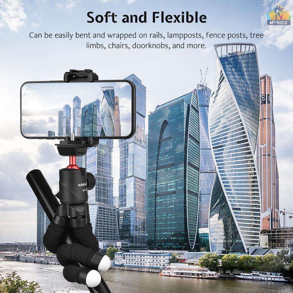 Giá Đỡ Ba Chân Mini Bạch Tuộc Ẩn Có Thể Điều Chỉnh Vít 1 / 4 Inch Cho Máy Ảnh / Điện Thoại Thông Minh mynice KINGJOY KT-500 + BD-50