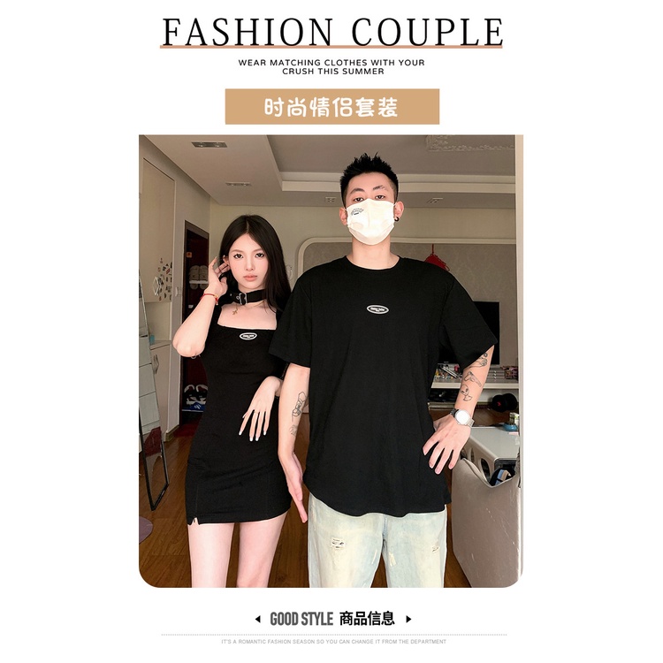 Đồ đôi Áo Thun Cotton Ngắn Tay Thời Trang Mùa Hè 2023 Cho Cặp Đôi đồ cặp nam nữ áo cặp nam nữ