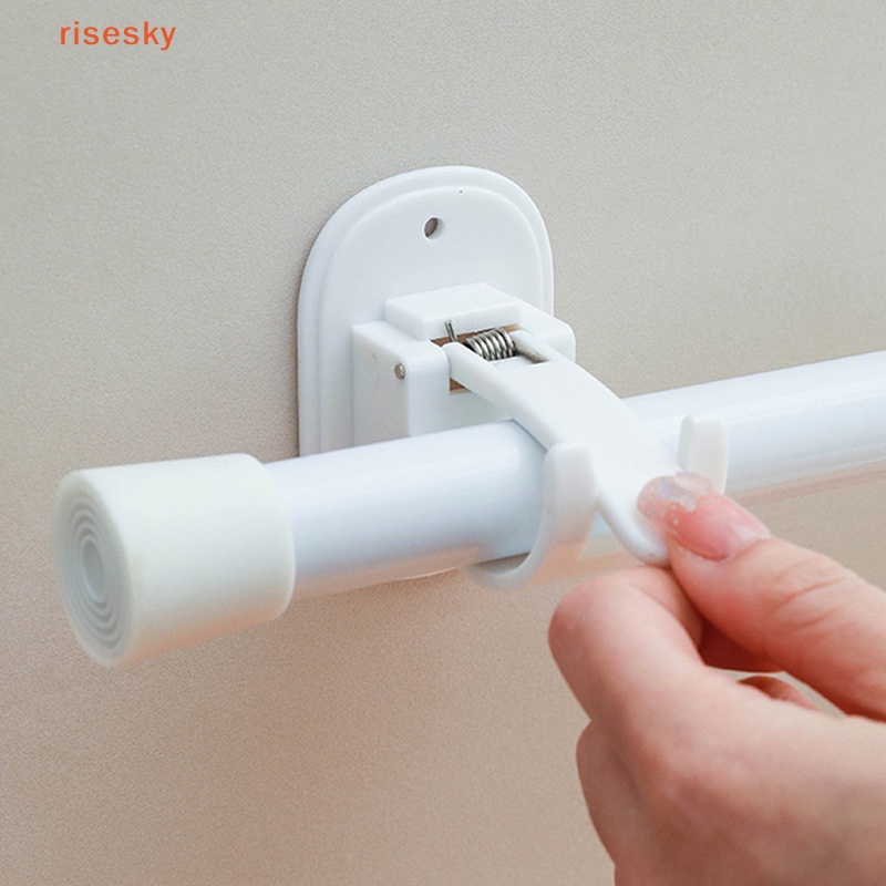 Giá Đỡ Thanh Treo Rèm Thiết Kế Đục Lỗ Không Đục Lỗ Tiện Dụng