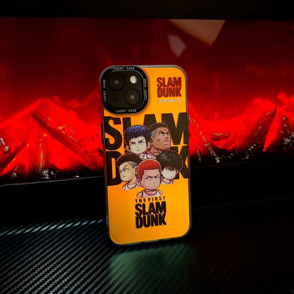 Ốp Điện Thoại In Hoạt Hình SLAM DUNK Màu Gradient Cho iPhone 14 Pro 14Plus 13 12 11Pro Max
