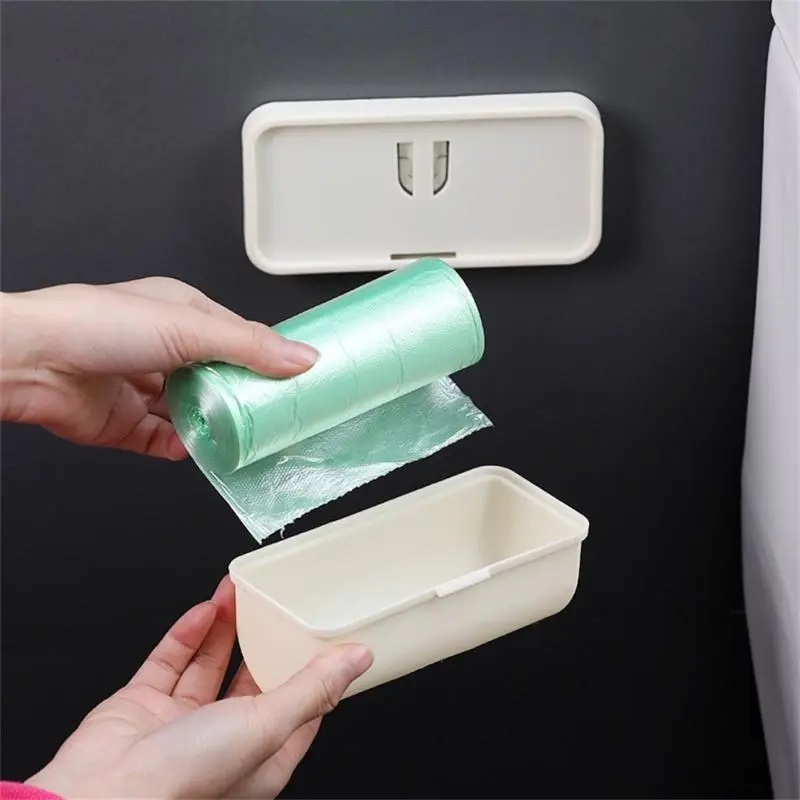 Giá Đỡ Túi Rác Dùng Một Lần Bằng Nhựa Gắn Tường Tiện Lợi