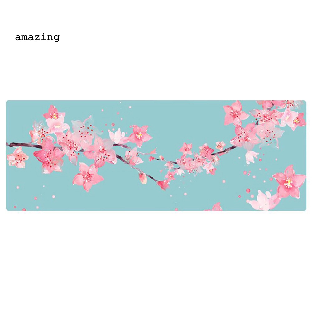 Thảm Tập Yoga Chống Trượt In Họa Tiết Hoa &amp; Hươu Thời Trang