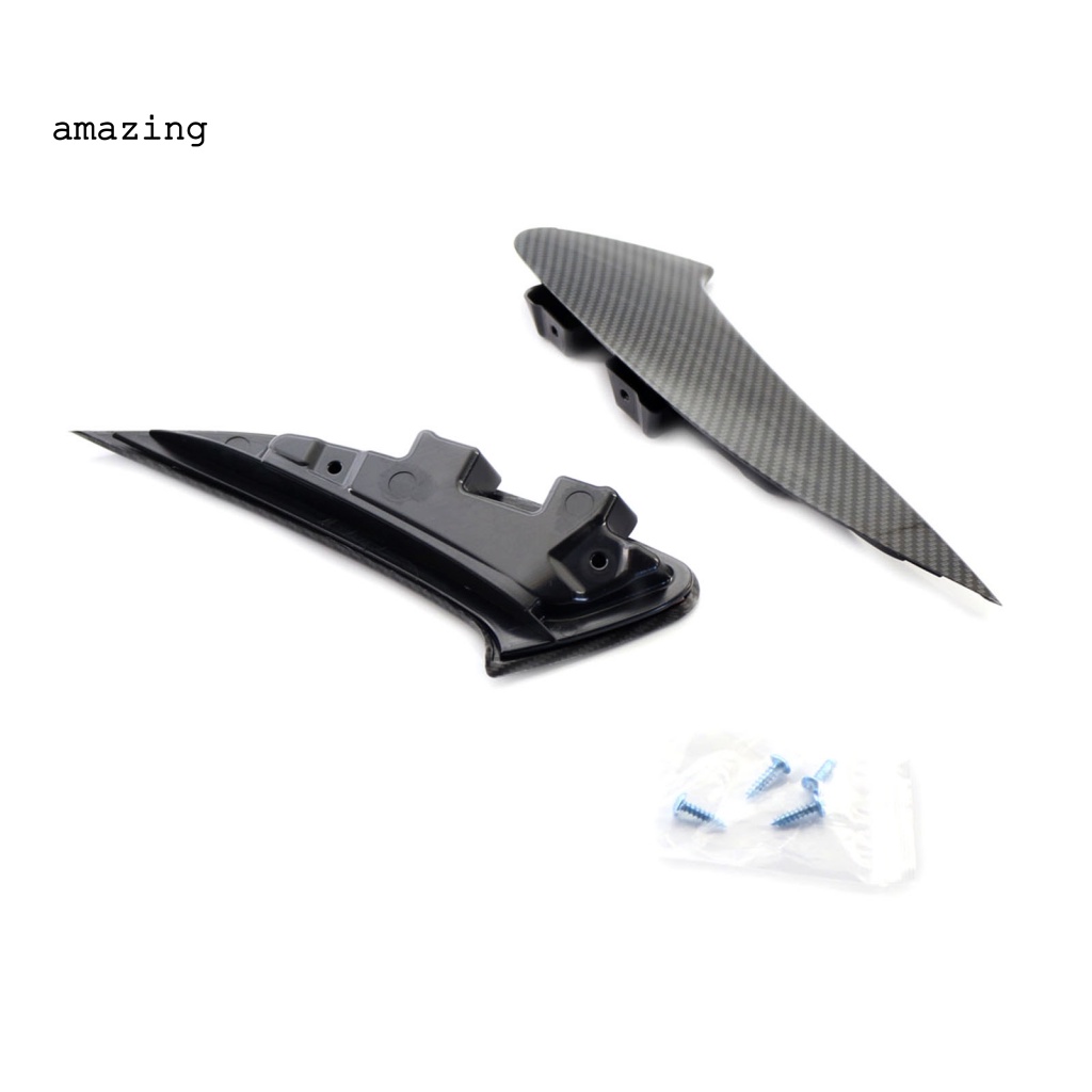 Bộ 2 Khung Viền Lỗ Thông Khí Họa Tiết Sợi Carbon Cho Xe Hơi Benz CLA Sport 2019-2021