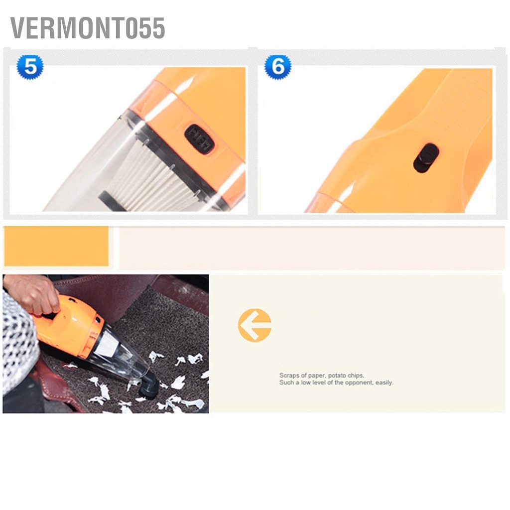 Vermont055 Máy Hút Bụi Ô Tô Chuyên Nghiệp Công Suất Cao Di Động Có Dây Cho Gia Đình