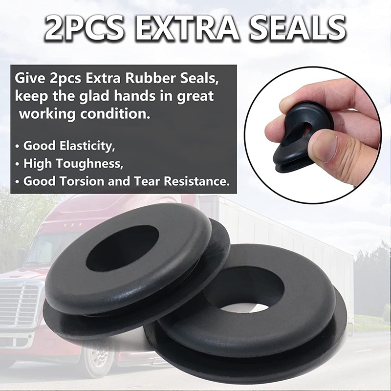 Đa năng Gladhand Khẩn cấp &amp; Dịch vụ Phanh ống khí Kết nối khớp nối Bộ phận tay vui mừng cho xe tải bán tải rơ moóc RV