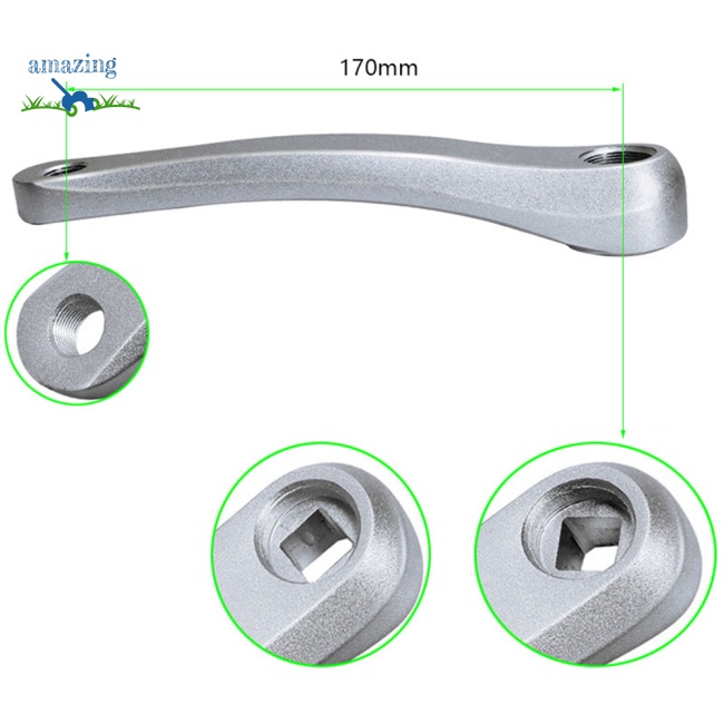 Trục Quay Tay Trái / Phải Hình Vuông 170mm Bằng Hợp Kim Nhôm Cho Xe Đạp Leo Núi