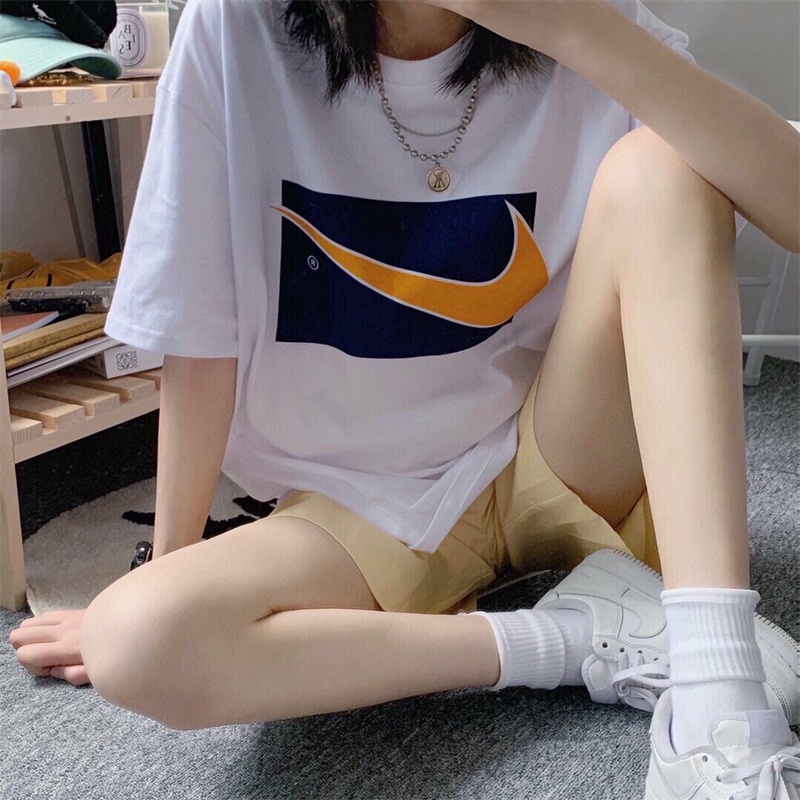 Áo Thun Tay Ngắn N88 In logo Phối Màu Cổ Điển Thời Trang Cho Nam Và Nữ