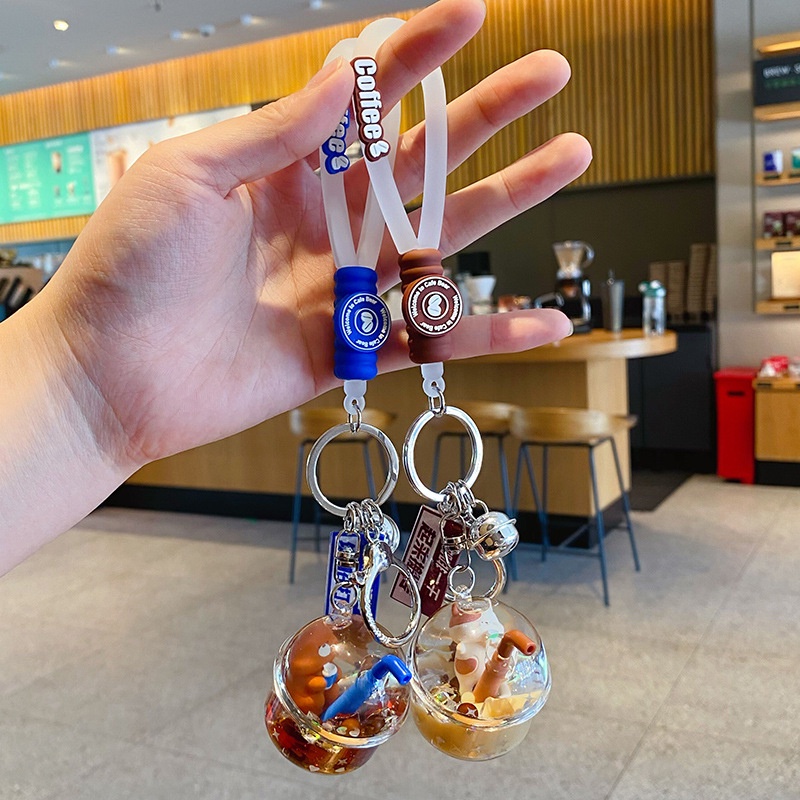 Móc Khóa Hình Ly Trà Sữa Xinh Xắn Sáng Tạo