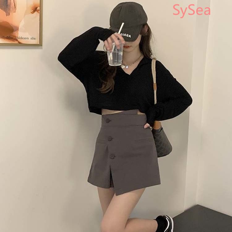 Quần Short Lưng Cao Thời Trang Hàn Quốc Cá Tính Cho Nữ