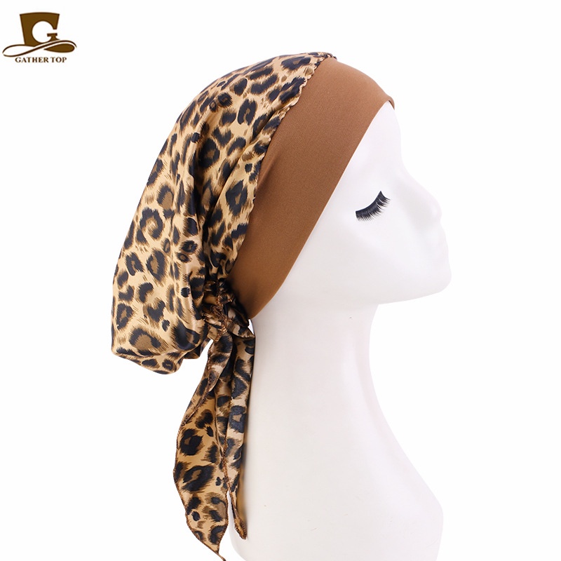 Mũ Satin Rộng Vành Co Giãn In Họa Tiết Cướp Biển