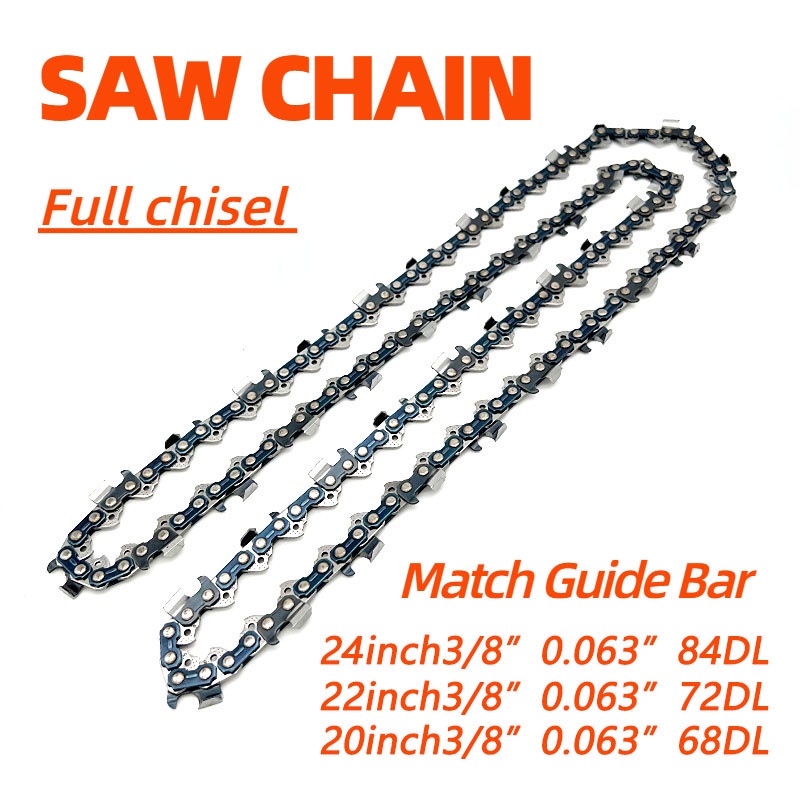 Toàn Bộ Thanh Trục Xích Cho Máy Cưa Xích 24 "22" 20 "18" 3 / 8 "1.6mm 84dl 76dl 72dl 68dl
