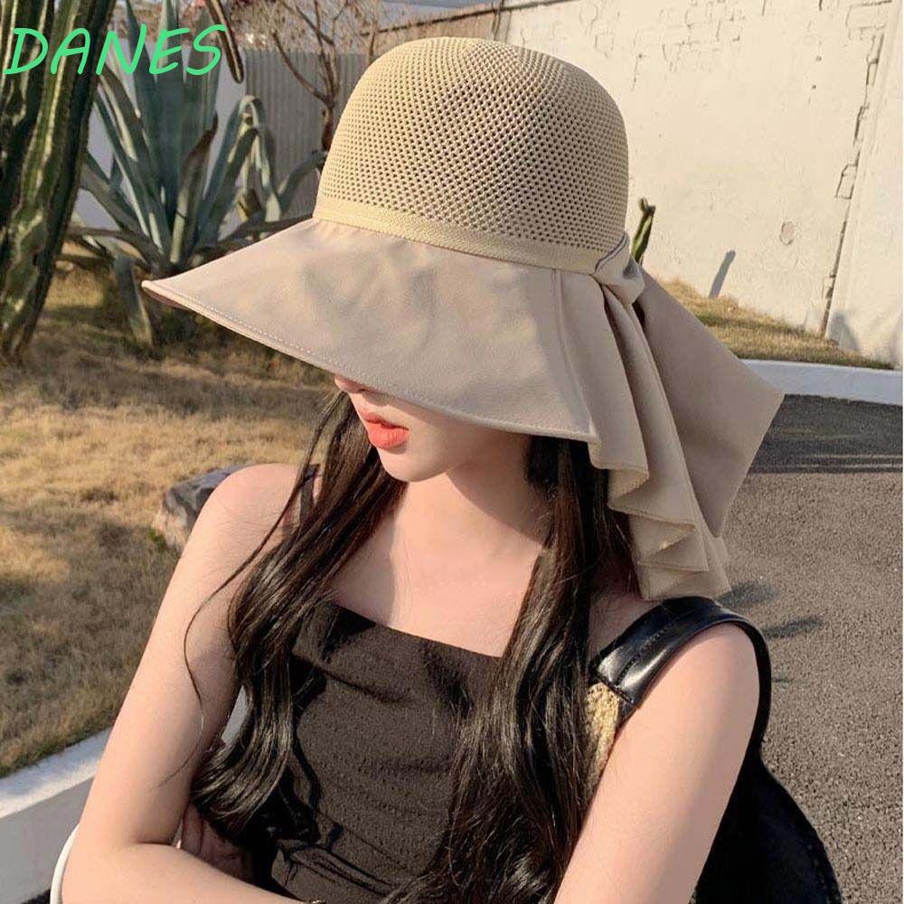 Nón Tai Bèo Phối Lưới Thoáng Khí Chống Tia UV Phong Cách Pháp Thời Trang Đi Biển Cho Nữ