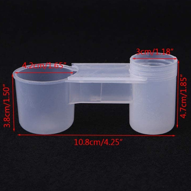 15 cái Chai nước ngọt bằng nhựa cho chim uống nước Cốc cho gà Chim bồ câu cho ăn Máng Phụ kiện cho ăn