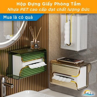  Hộp Đựng Khăn Giấy Treo Tường Đa Năng CCKO Kệ Để Đồ Nhà Tắm Dán Tường Hộp Giấy Ăn Bếp Chống Nước 