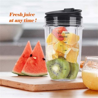 Treeling mixer container cup food blender container cup clear plastic blender container part for nutri ninja ble