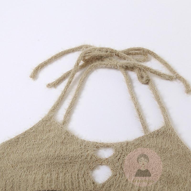 Áo Hai Dây Hở Lưng Màu Trơn Thời Trang Mùa Hè Cho Nữ