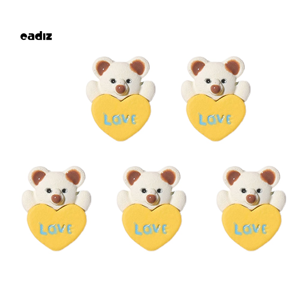 Bộ 5 Phụ Kiện Trang Trí Móng Tay Hình Hoạt Hình Dễ Thương