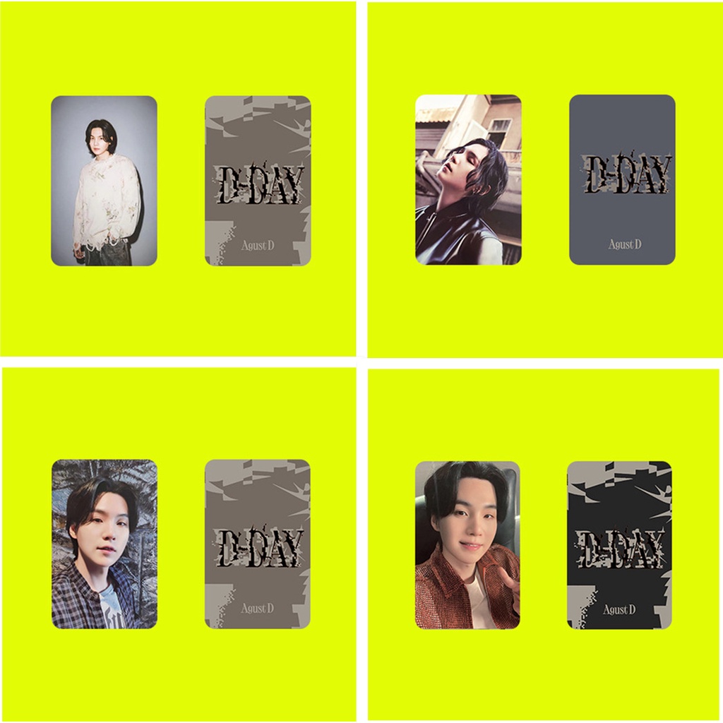 Set 4-5 Tấm Ảnh Lomo Card Nhóm Nhạc Kpop SUGA Dday BT-S