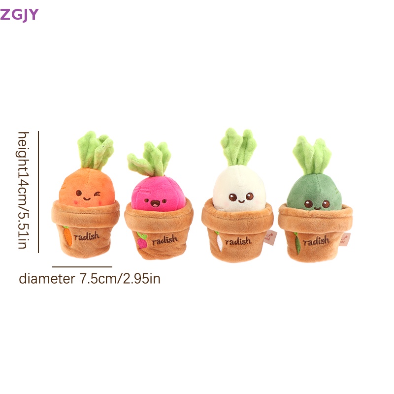 Móc Khóa Củ Cà Rốt Nhồi Bông Dễ Thương Mới