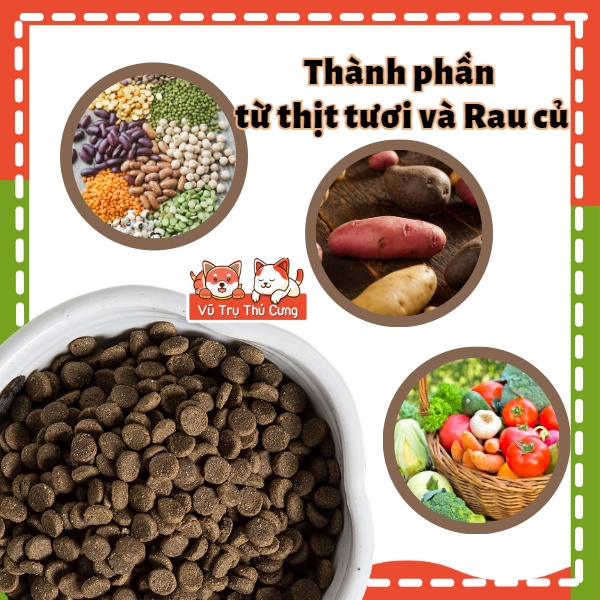 Hạt cho Mèo Taste Of The Wild 500g từ thịt tươi và rau củ, bổ sung dinh dưỡng cho Mèo biếng ăn