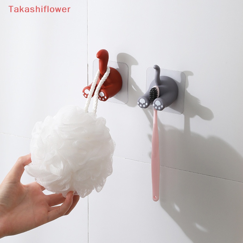 Giá Đỡ Bàn Chải Đánh Răng (Takashiflower) Tự Dính Không Để Lại Dấu Vết Hình Động Vật
