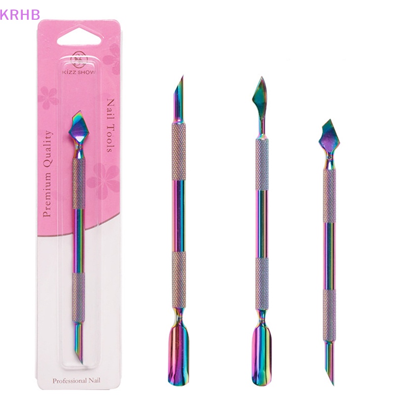 Dụng Cụ Loại Bỏ Da Chết Trang Trí Móng Tay Bằng Thép Không Gỉ Mới