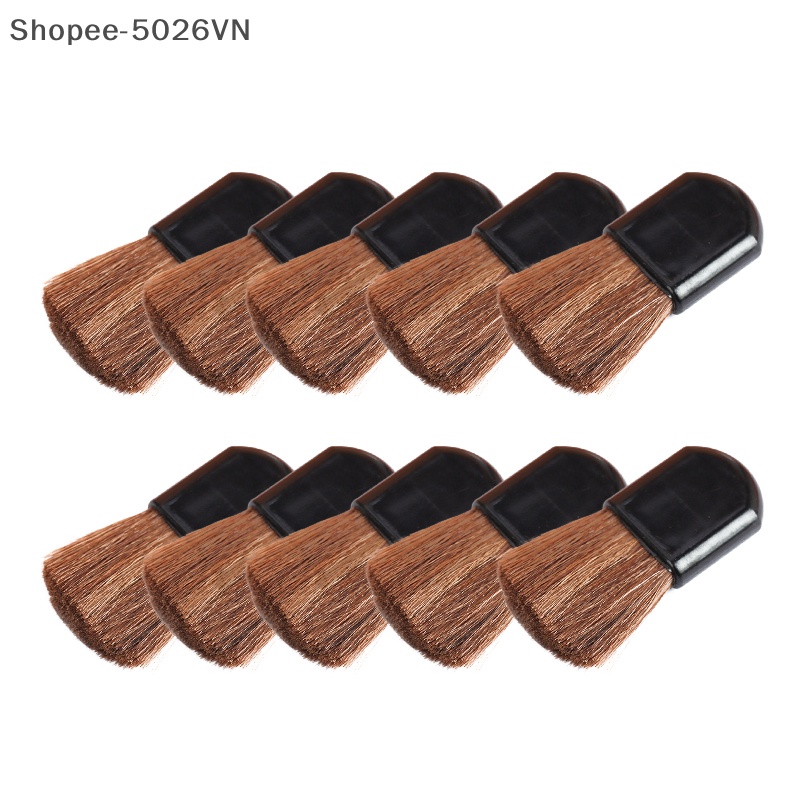 Set 10 Cọ Trang Điểm Đầu Phẳng Mini Chuyên Nghiệp