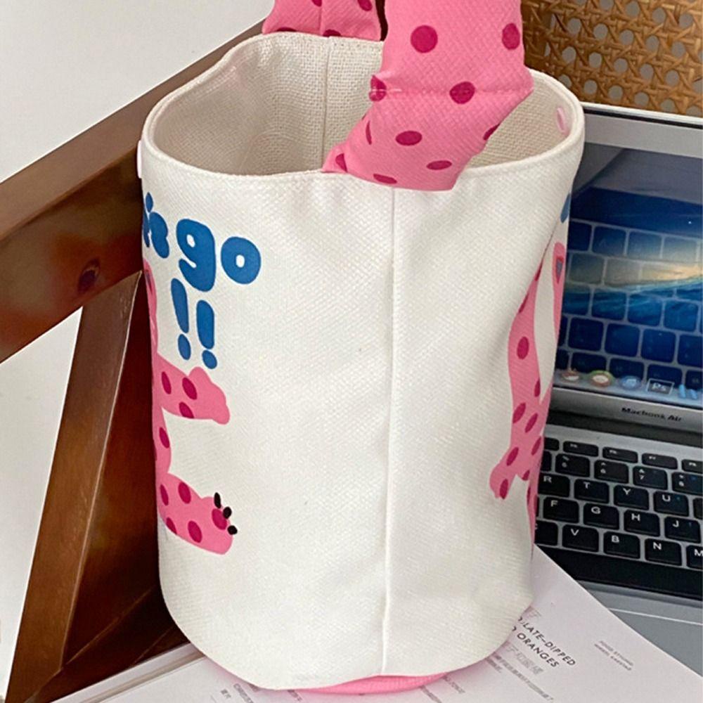 Needway Túi Tote Đeo Vai Đựng Mỹ Phẩm / Đồ Trang Điểm Sức Chứa Lớn In Chữ / Thỏ / Mèo Phong Cách Hàn Quốc Cho Nữ