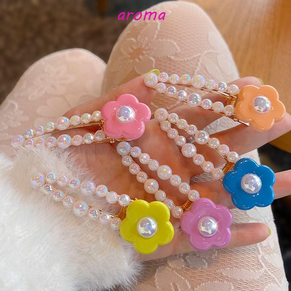 Kẹp Tóc Hợp Kim Hình Hoa Tinh Tế Ngọt Ngào Cho Nữ