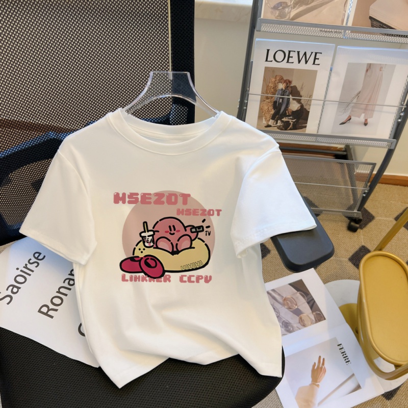 Áo Thun Ngắn Tay In Chữ Cá Tính Dành Cho Nữ