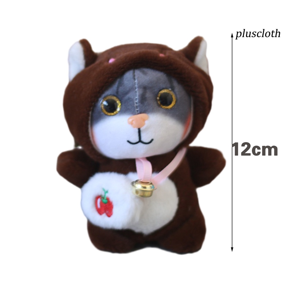 Túi Đeo Chéo Hình Mèo Nhồi Bông 12cm Đáng Yêu