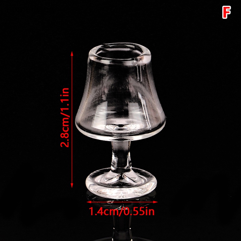 Ly Thủy Tinh Lắc Nước Ép Trái Cây Trang Trí Nhà Búp Bê Tỉ Lệ 1: 12